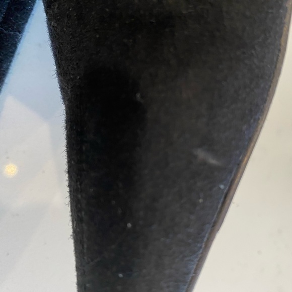 Discounted Shipping! Jimmy Choo Stretch black Suede Pull On Boot- Kitten heel - Picture 10 of 16